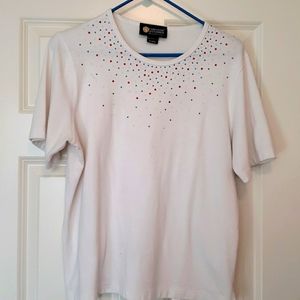 Christine Alexander XL white T-shirt